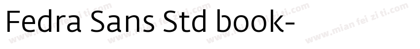Fedra Sans Std book字体转换